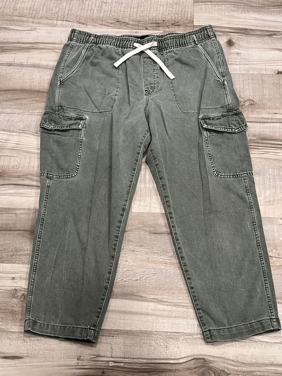 GAP Pants - GAP Cargo Drawstring Pants - Faded green size large